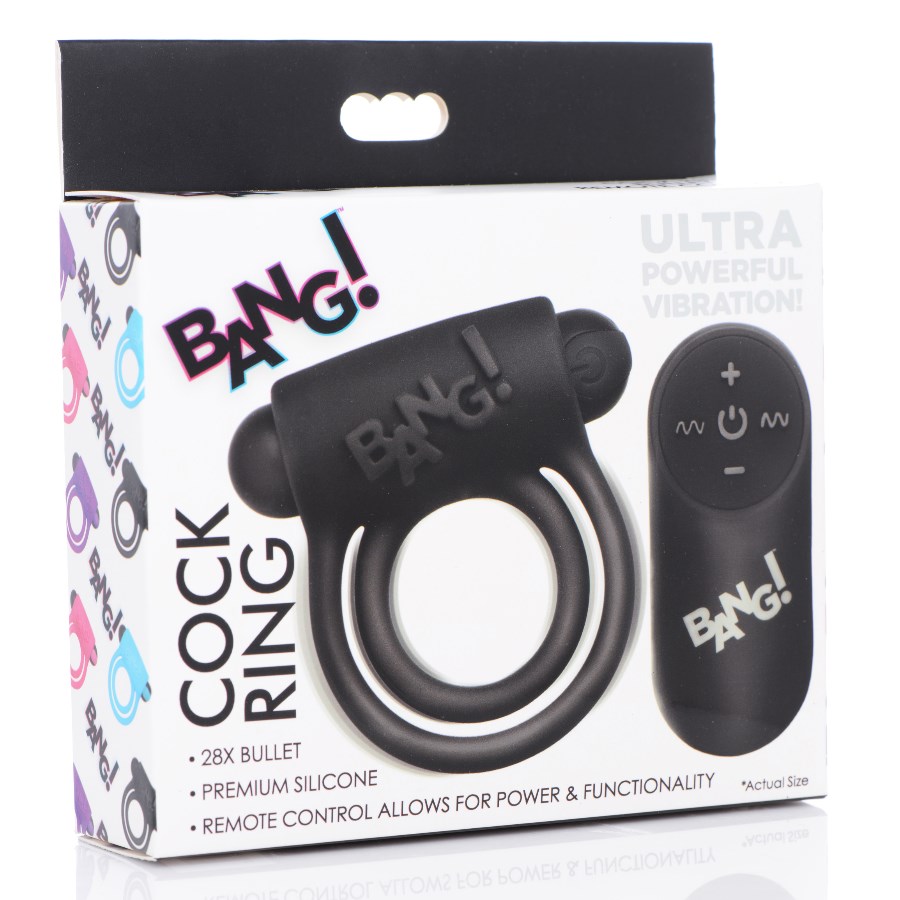 Anillo Vibrador Bang 2 en 1 con control remoto